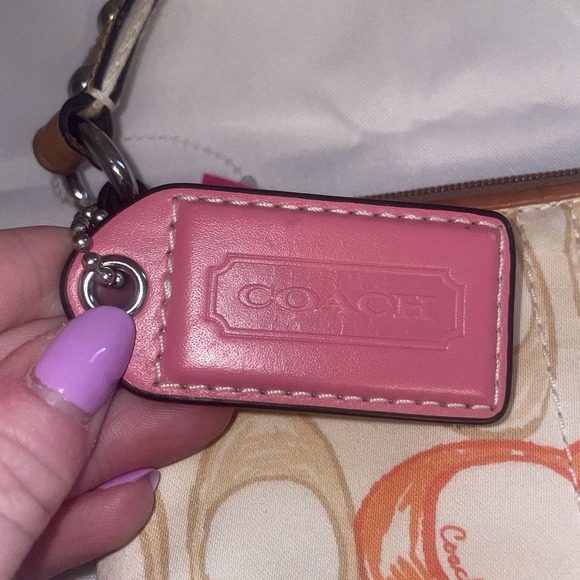 Coach Signature C Pastel Rainbow Scribble Swingpack Crossbody Bag Purse Y2K - Picture 5 of 14